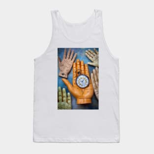 Rascette Hand Holding Pocket Watch Tank Top